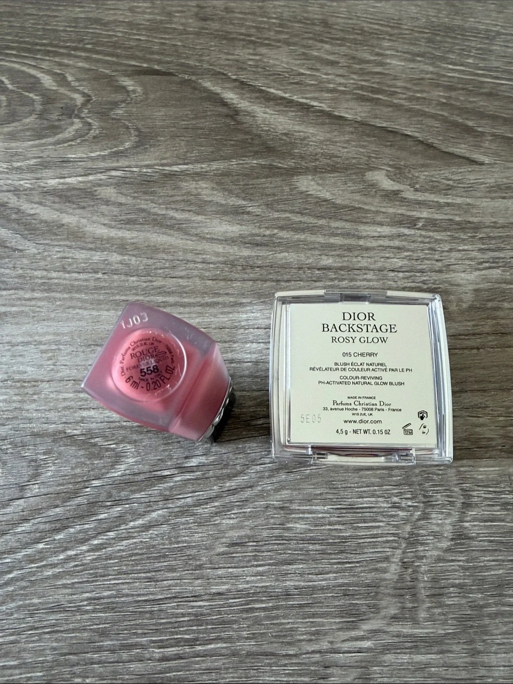 Dior Liquid Lipstick 558 & Compact Blush Rosy Glow Cherry